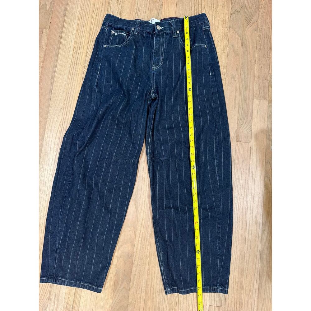 BDG Jeans Dark Indigo Pinstripe Jeans with White Stitching Y2k - Picture 7 of 7